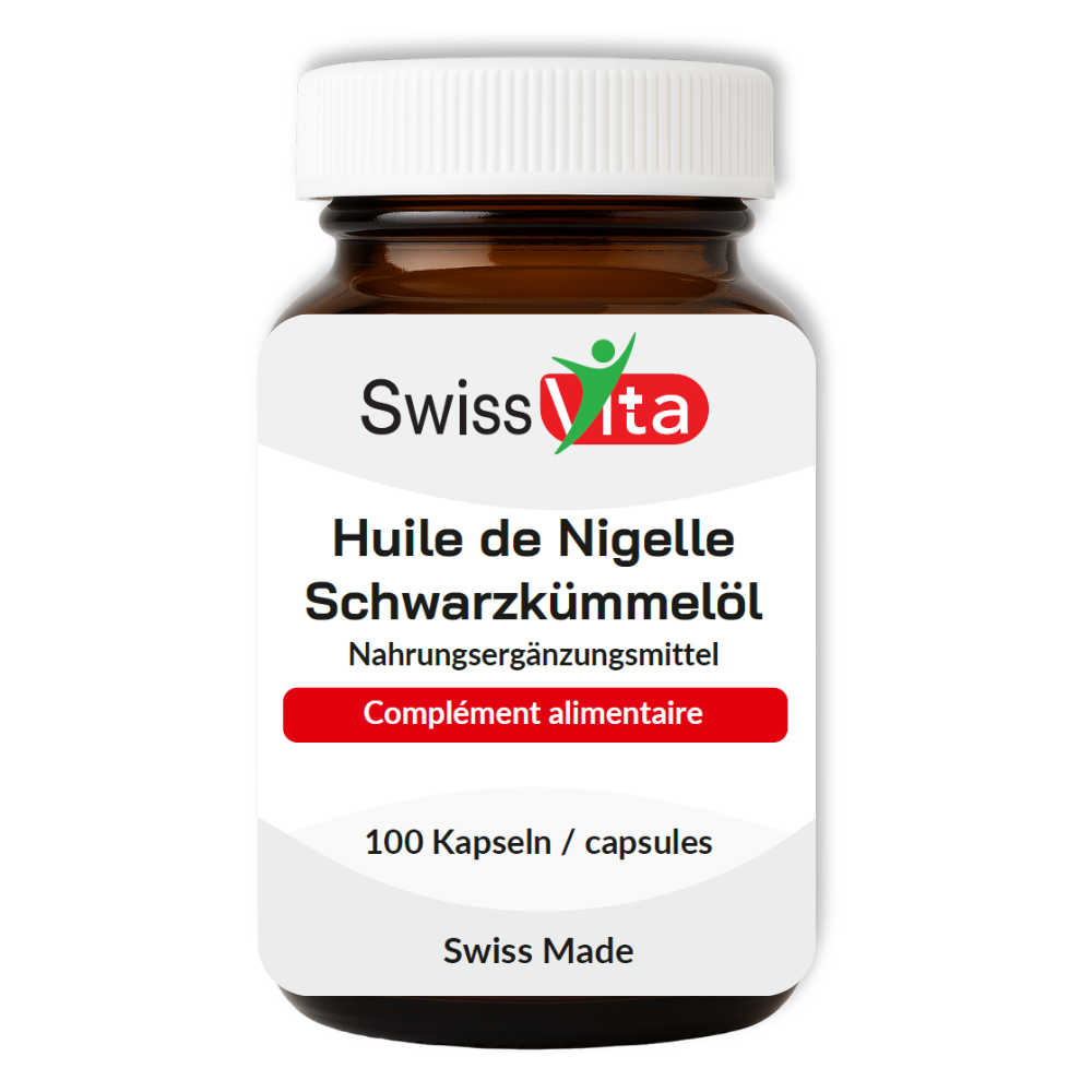 Huile de Nigelle - Swiss Vita Huile de Nigelle complément alimentaire